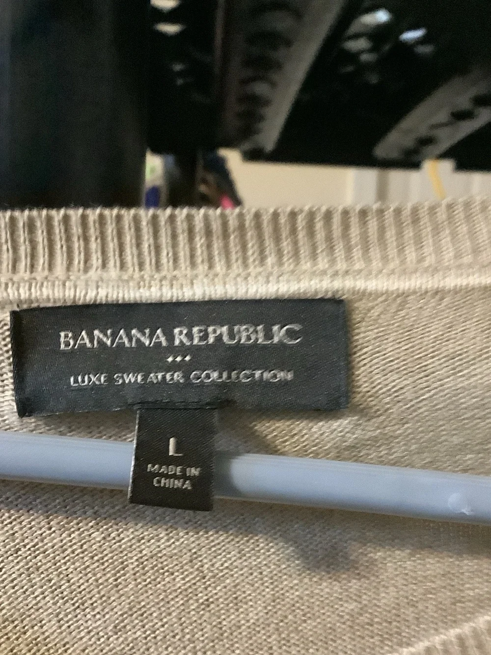 Banana Republic Beige Crewneck Sweater